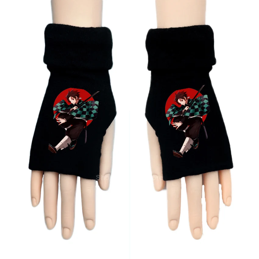 Аниме демон Slayer аксессуары для косплея мужчин и женщин Хлопковые вязаные