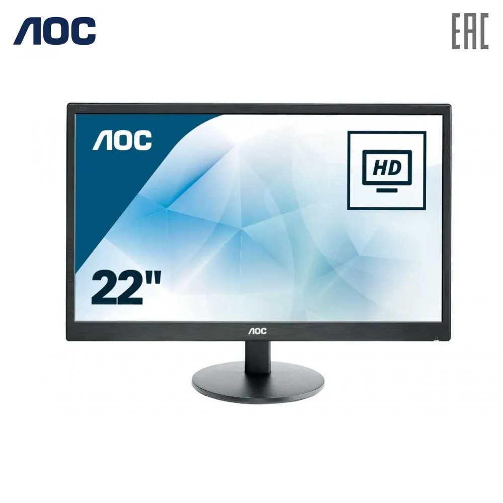 Монитор AOC E2270Swdn 21 5'' (16:9) TN nonGLARE 200cd|m2 H90°|V65° 20М:1 5ms VGA DVI Tilt 3Y Black|Мониторы| |