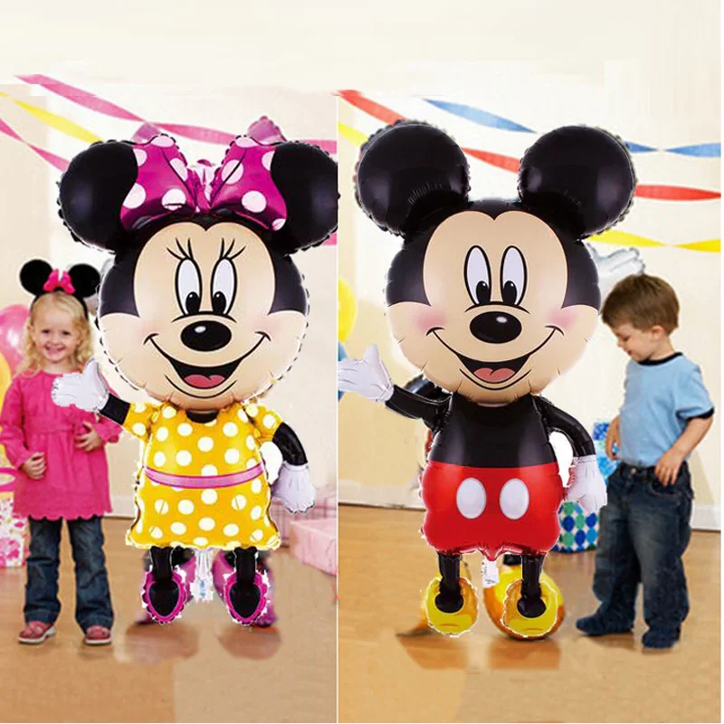 Большой черные чехлы для мобильных телефонов с Микки и Минни воздушный шарик из