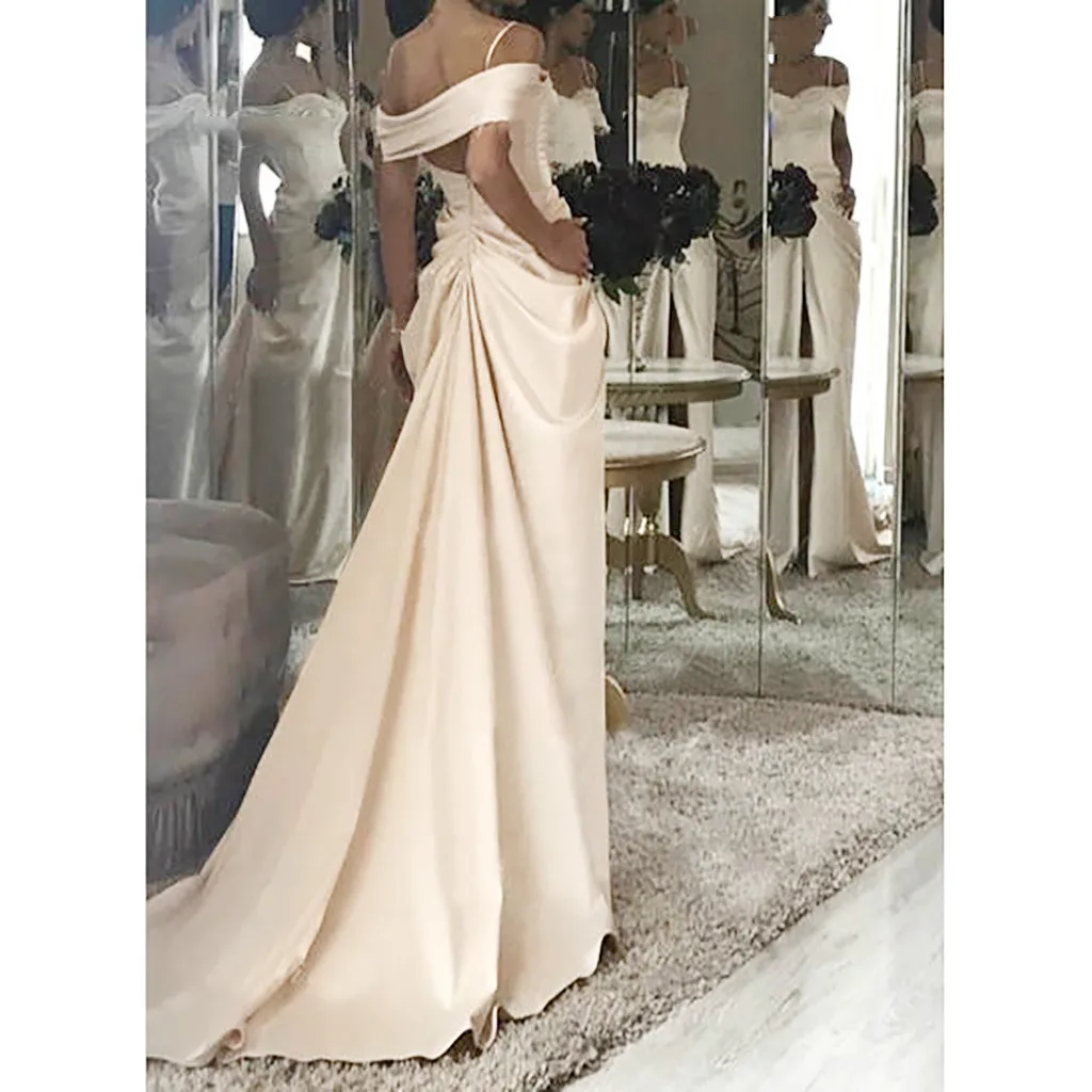 Женское платье макси в стиле бохо элегантное белое вечернее на бретелях длинное