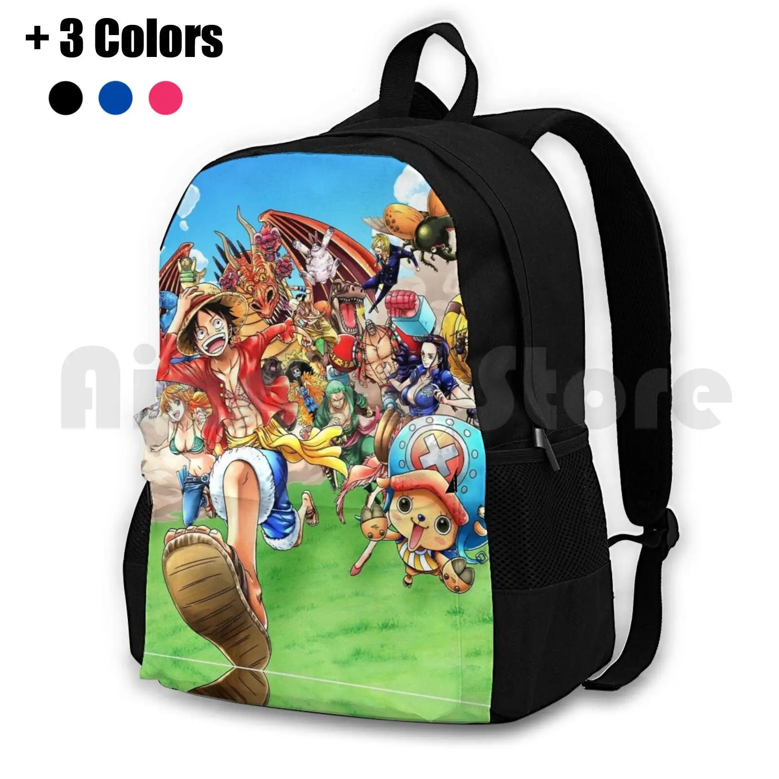 

One Piece Poster Merch #1 Outdoor Hiking Backpack Riding Climbing Sports Bag One Piece One Piece Luffy Wano Zoro Ace Manga One