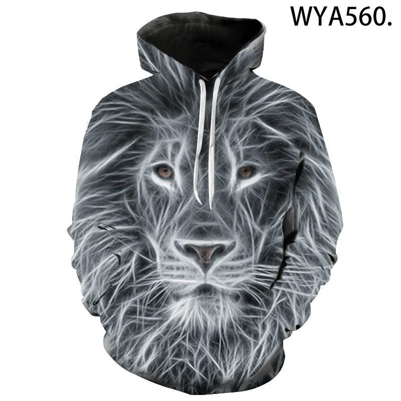 

Hoodies Men Women Children Lion Sweatshirts 3D Printed Pullover Streetwear Casual Long Sleeve Boy Girl Kids Cool Fashion Jacket