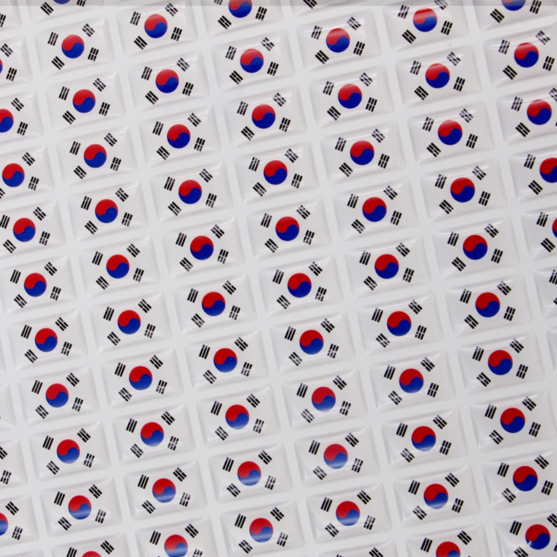 Автомобильный Стайлинг автомобильный эпоксидный стикер на руль Южная Корея флаг