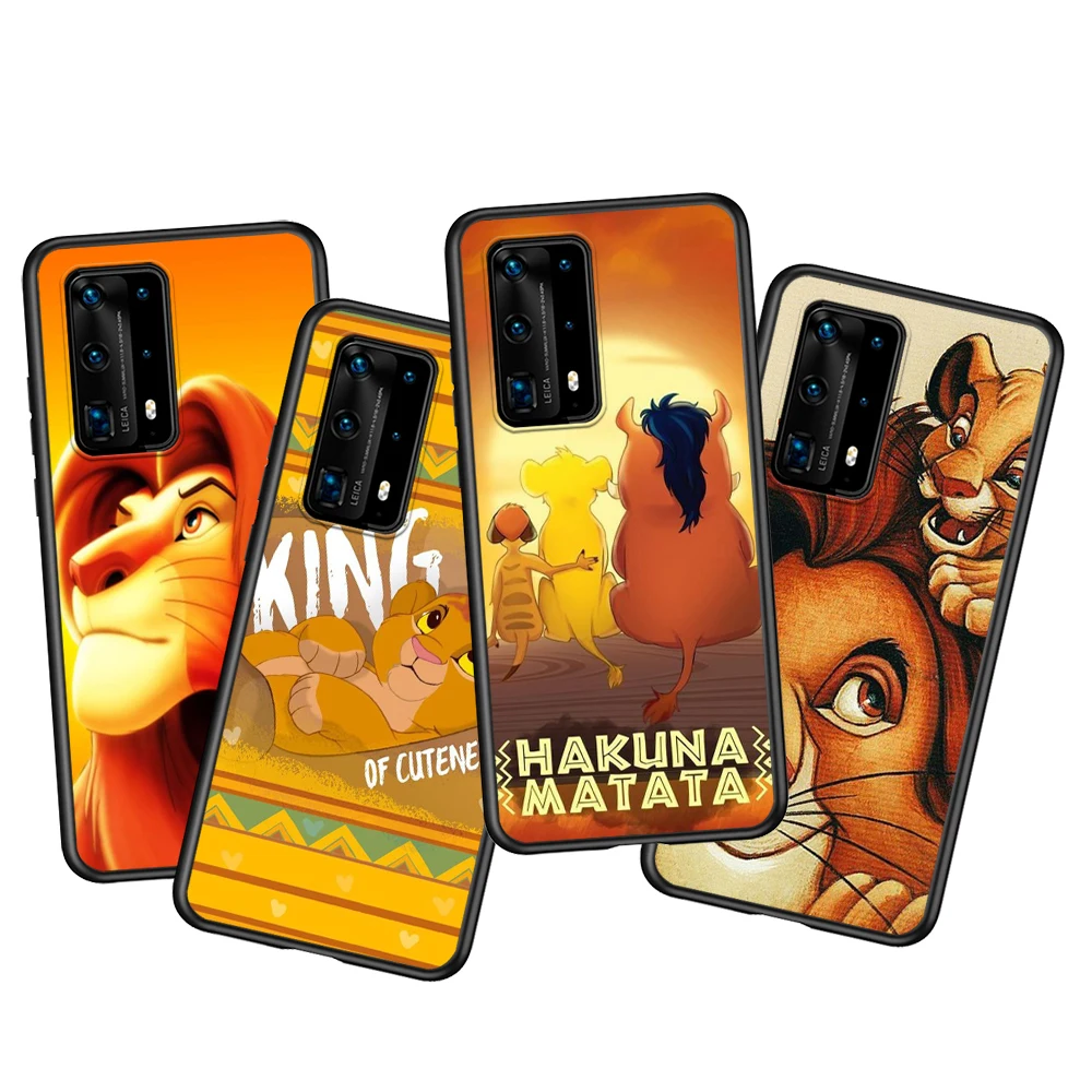 Силиконовый чехол The Lion King Simba для Huawei P40 P30 P20 Pro P10 P9 P8 Lite RU E Mini Plus 2019 2017 мягкий