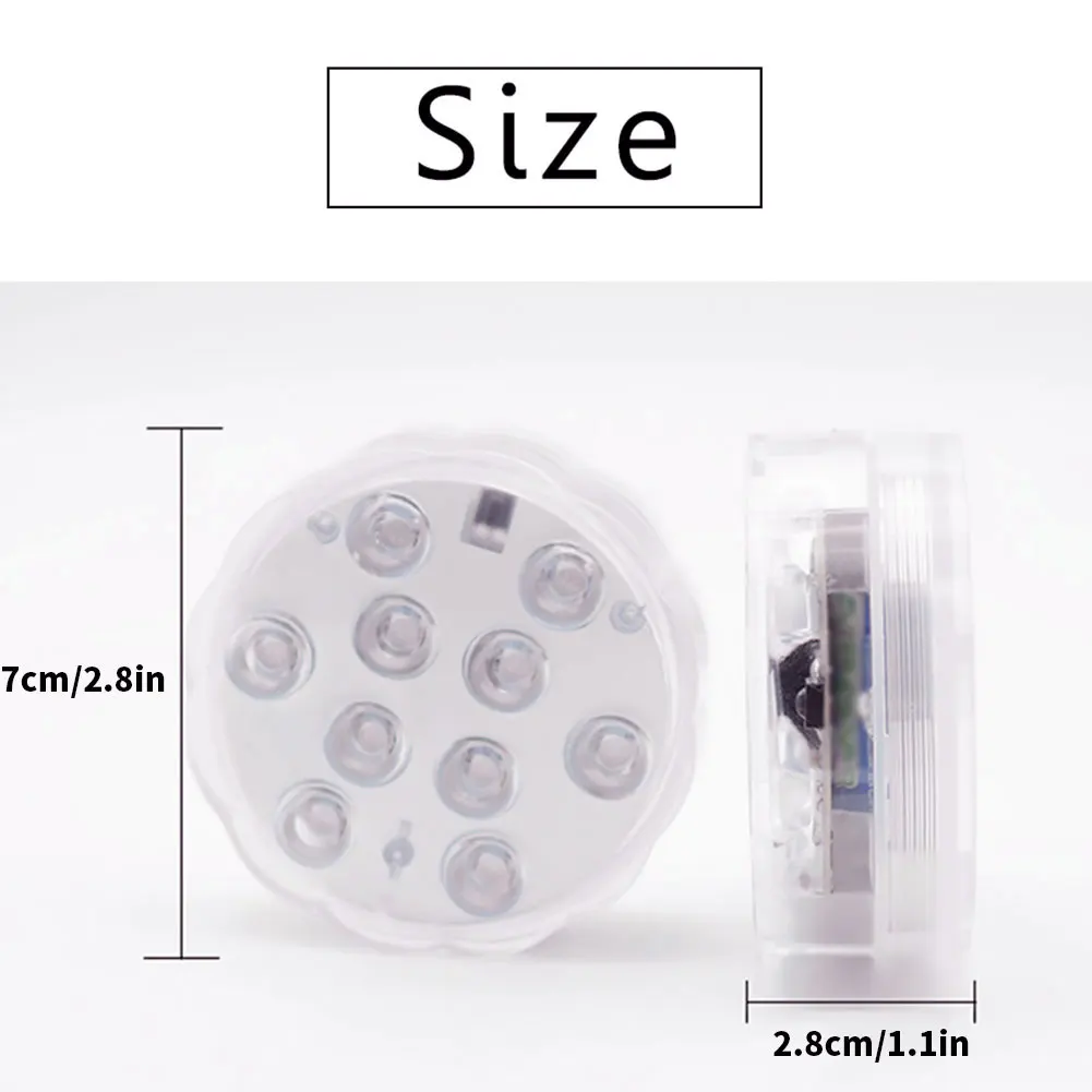 

Hot Tub Lights Submersible LED Light Underwater Waterproof Pool Bath Spa Disco Lights With Remote Control Submersible LED Lights