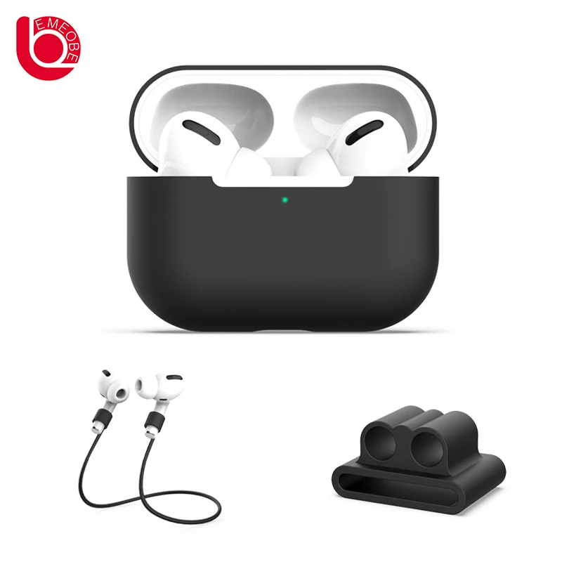 Силиконовый чехол для Airpods Pro беспроводной Bluetooth apple Air Pods наушников pro 3