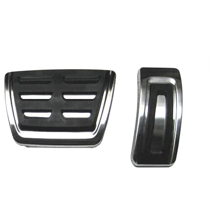 2PCS AT Педаль из нержавеющей стали для VW GOLF 7 GTi MK7 Lamando POLO A05 Passat B8 Skoda Октавия Рапид 5E 5F A7+ автомобильные аксессуары - Название цвета: 2PCS AT