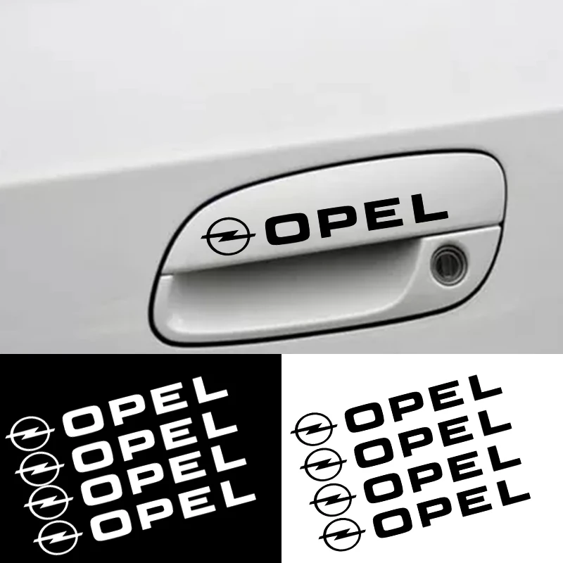 4 шт. автомобильные дверные ручки украшения наклейки для автомобилей Opel Astra H G J
