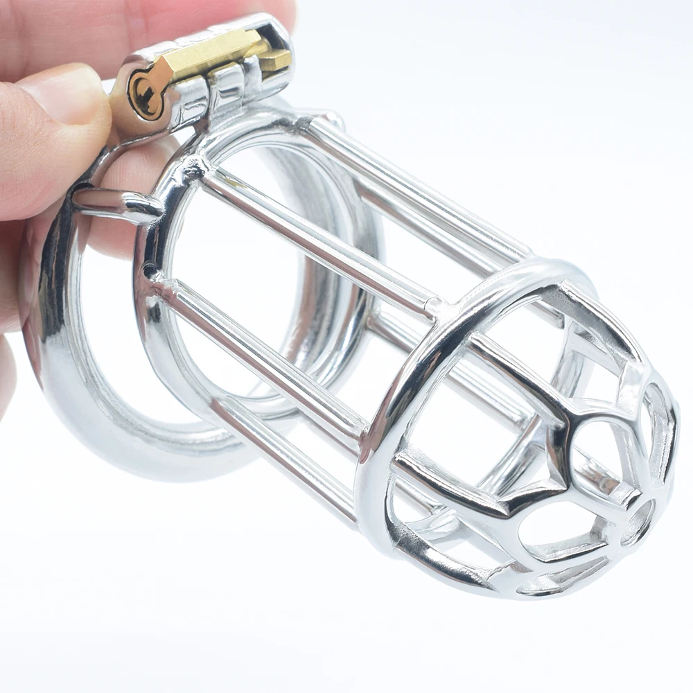 NUUN длинная металлическая клетка верности для мужчин из нержавеющей стали пениса