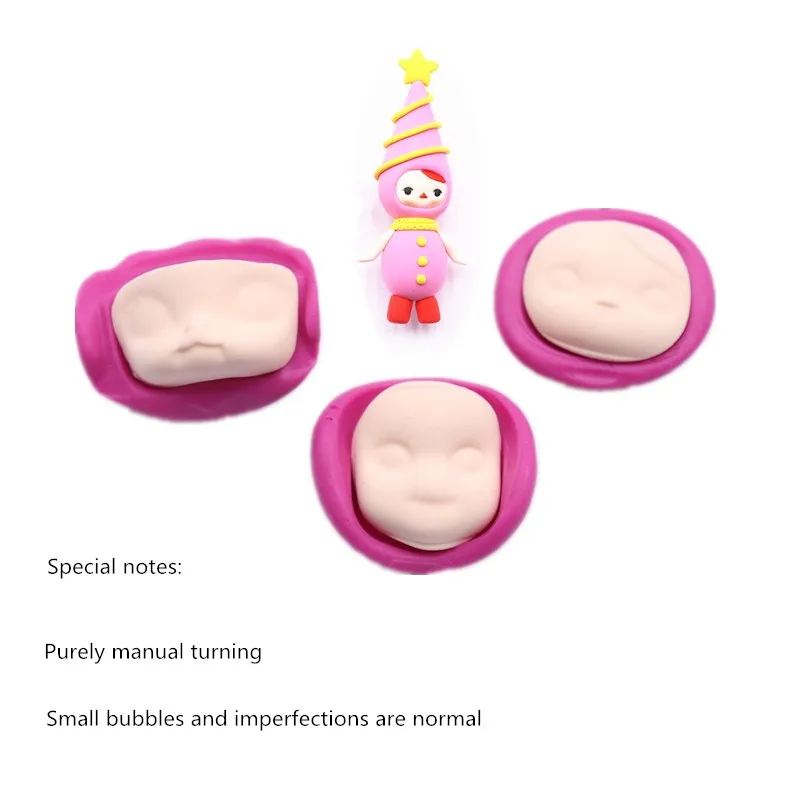 DIY ультра светильник глина мультфильм детское лицо силикагель форма для помадки