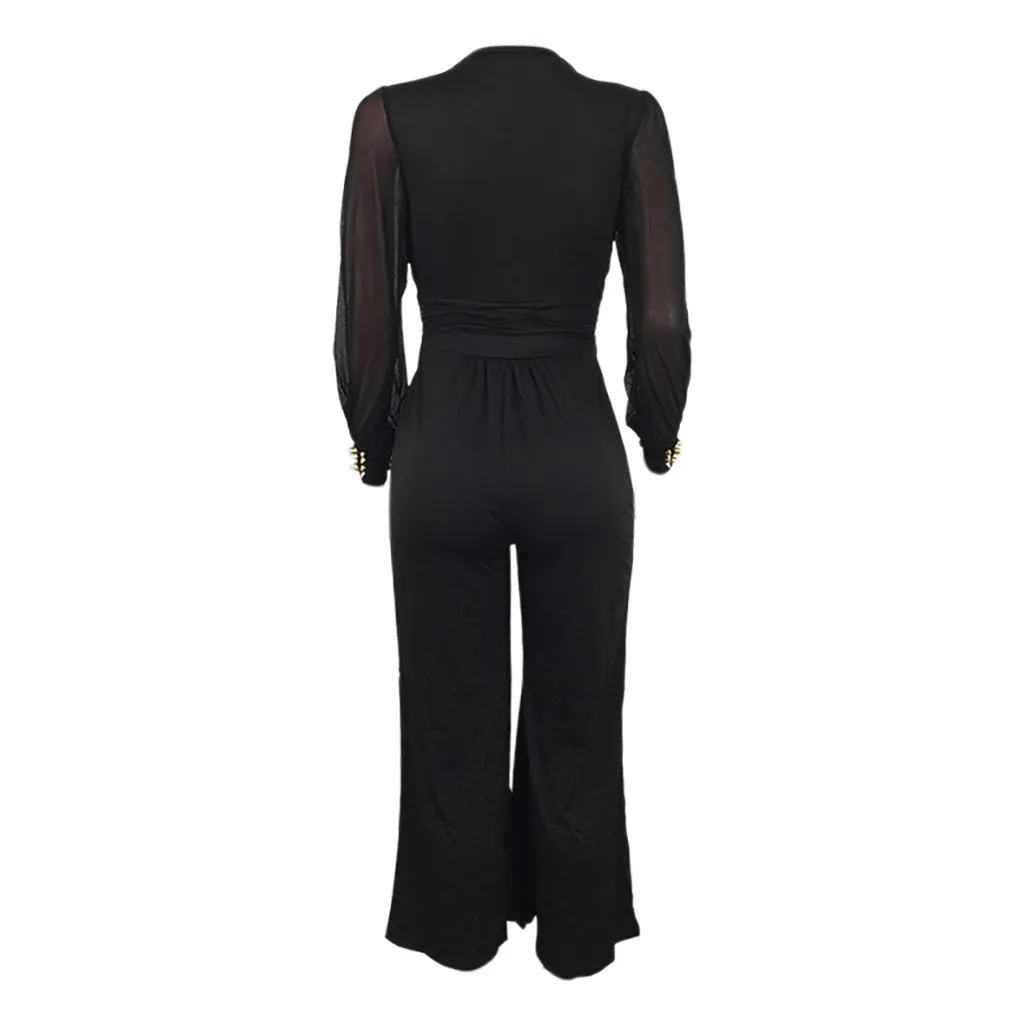 Женский сексуальный комбинезон с заклепками весна-лето 2020 новые кружевные