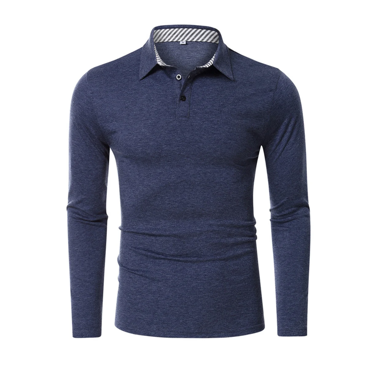 

Рубашка мужская приталенная с длинным рукавом, модная сорочка в полоску, повседневная однотонная топ на осень и лето, 2020