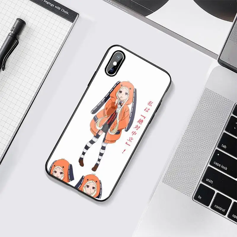 

Japanese Kakegurui Jabami Phone Case Tempered glass For iphone 6 6S 7 8 plus X XS XR 11 12 mini PRO MAX