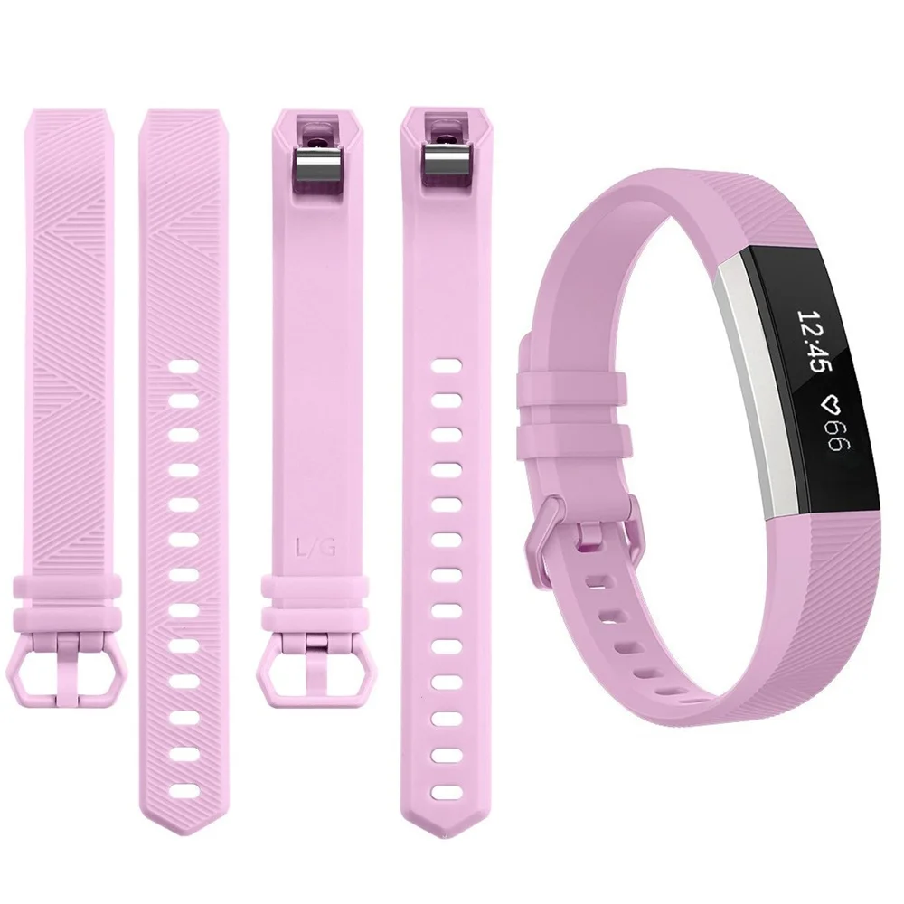 Высококачественный мягкий силиконовый безопасный регулируемый ремешок для Fitbit