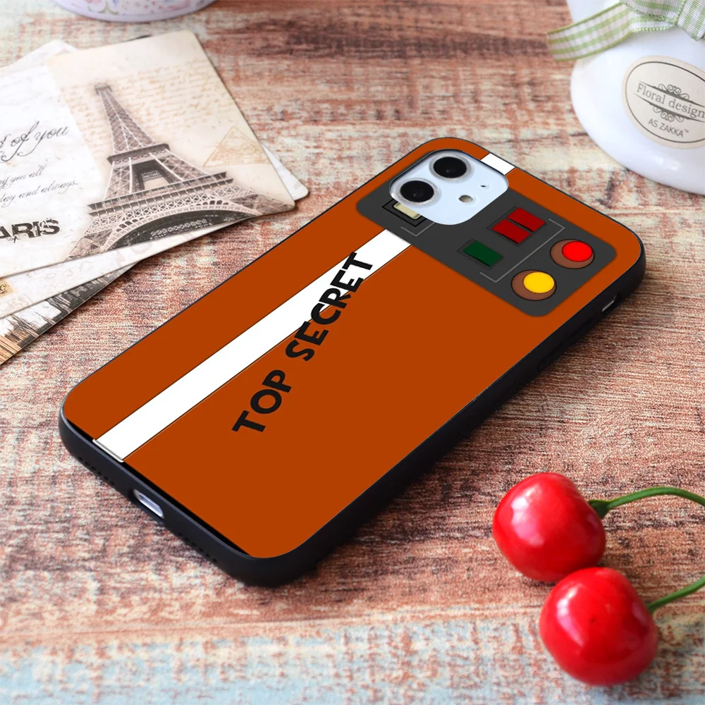 

For iPhone TF2 Intelligence - RED Soft TPU Border Apple iPhone Case