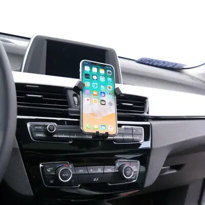 

Углеродного волокна черный 360 ° держатель на вентиляционное отверстие автомобиля держатель телефона для BMW X1 / X2 16 - 19