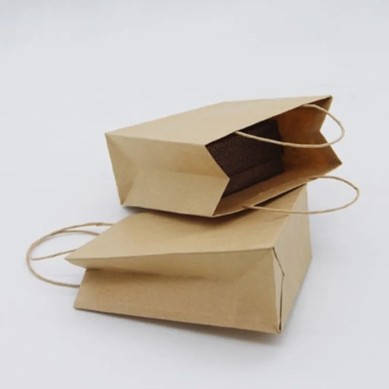 

Wedding Birthday Decoration Event Party Supplies Small mini Gift Bag with Handles Paper Jewelry Gift Bag for candy jewelry color