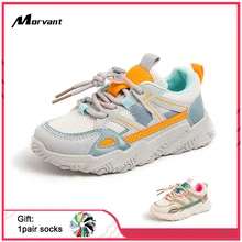 MORVANT New Fashion Boys Girl Sneakers Breathable Mesh Boys Sneakers Lightweight Outdoor Girls Casua