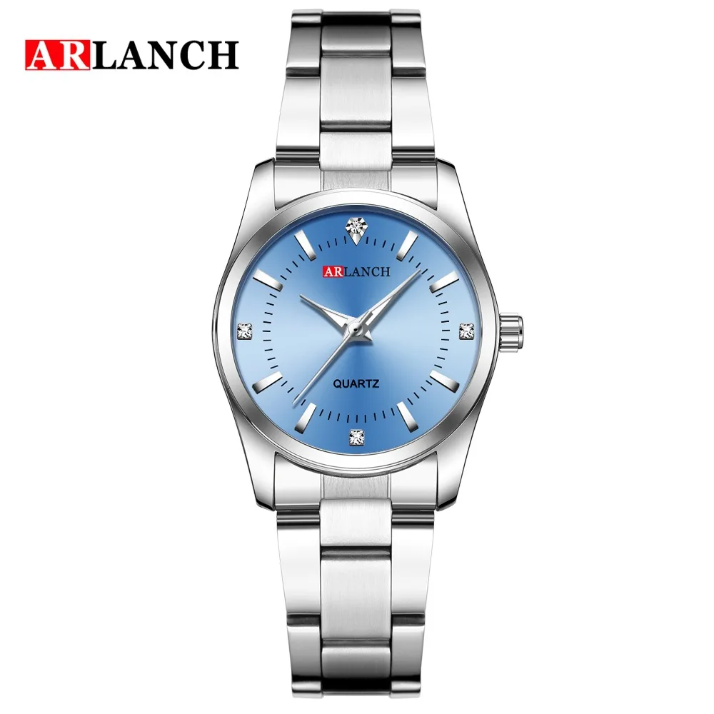Женские Кварцевые водонепроницаемые часы Arlanch Reloj Mujer StainlessSteel Модный комплект с