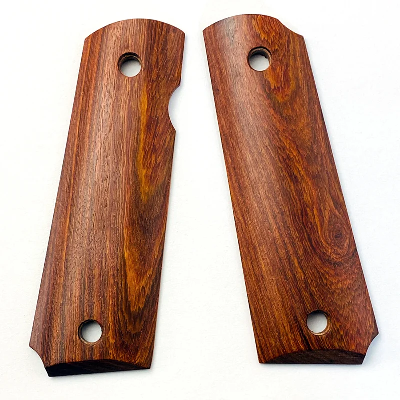 1Pair Natural Hongteng Wood CNC Tactics 1911 Grips Handle Patch DIY Making Decor Slabs Scales Custom Accessories Anti-Slip Part