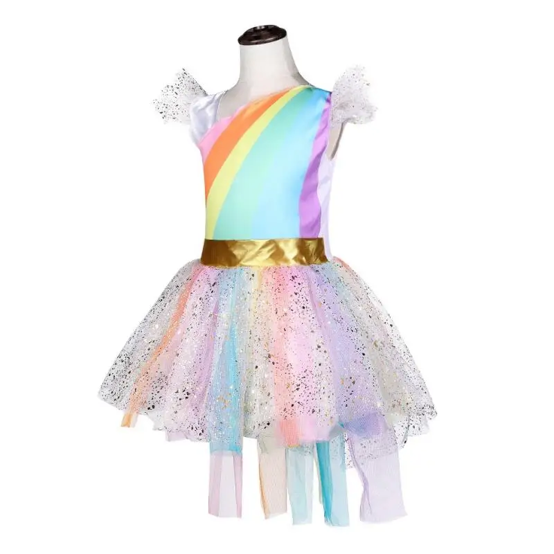 Детское летнее платье без рукавов с единорогом оборками 2019 | Детская одежда и