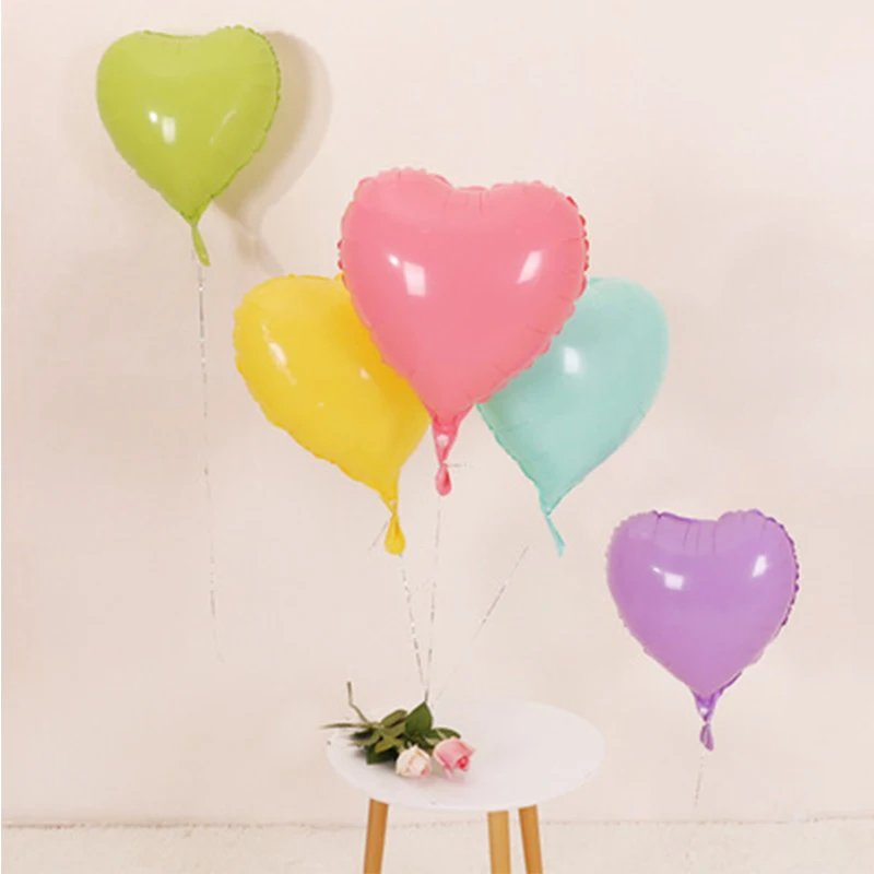

18inch Big Heart Love Aluminum Foil Balloon Baby Shower Child Birthday Party Wedding Decor Supplies Air Star Balloons Globos