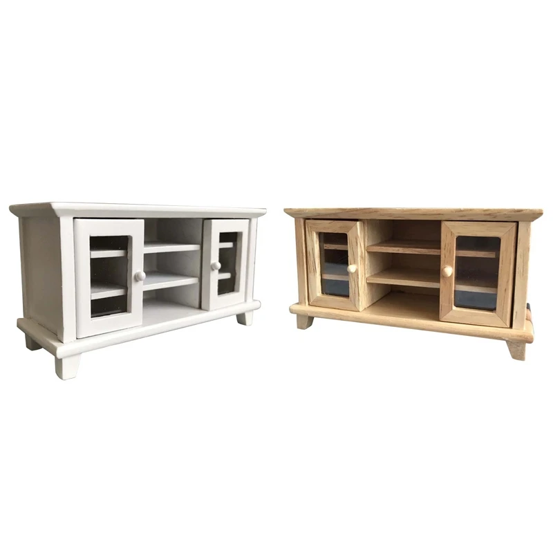 

1:12 миниатюрная мебель для кукольного домика, ТВ-шкаф, деревянный стол с несколькими ящиками, модель, аксессуары для кукольного домика