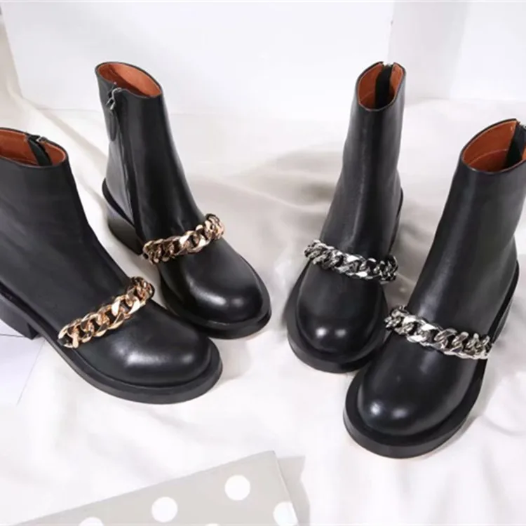 

Shoes Coarse Short Genuine