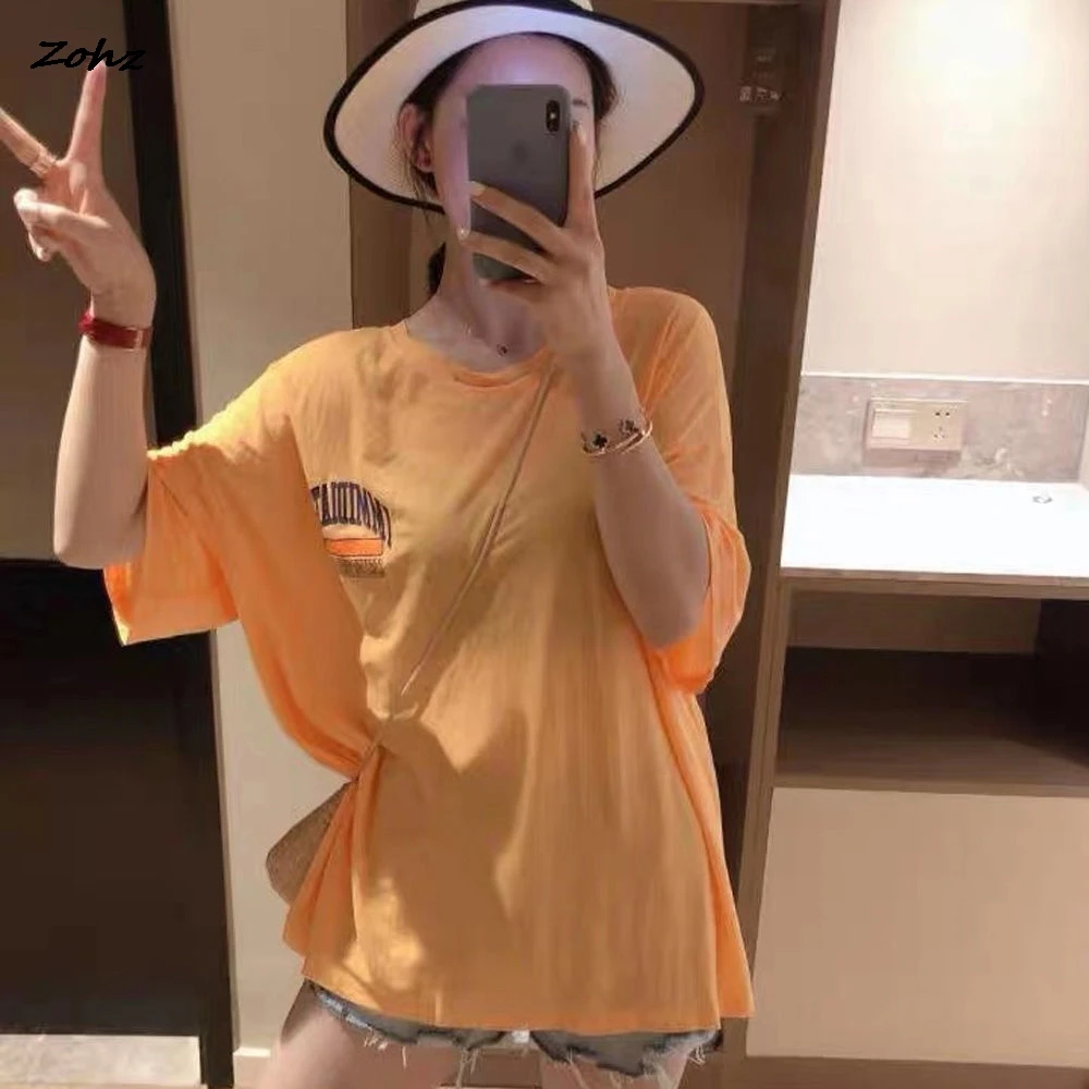 

2021 New Summer T-shirt Korean Women's Casual Relaxed And Versatile Short Sleeve Top S-4XL