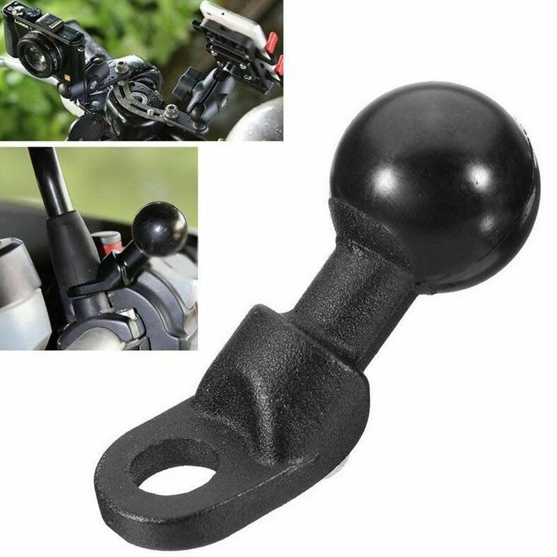 Motorcycle Angled Base W/ 10mm Hole 1'' Ball Head Adapter Work For RAM Mounts Gopro Camera Smartphone Garmin GPS | Автомобили и