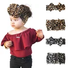 Повязка на голову для девочек с леопардовым принтом, бант для девочек повязка на голову для детей, повязка на голову из хлопка, повязка на голову с цветами для малышей, аксессуары