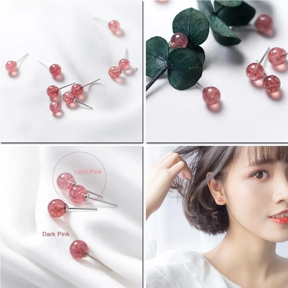 Женские серьги гвоздики LicLiz из стерлингового серебра 925 пробы с белым жемчугом и