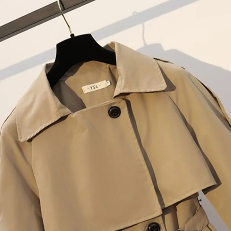 Женская свободная ветровка универсальная короткая куртка в Корейском стиле