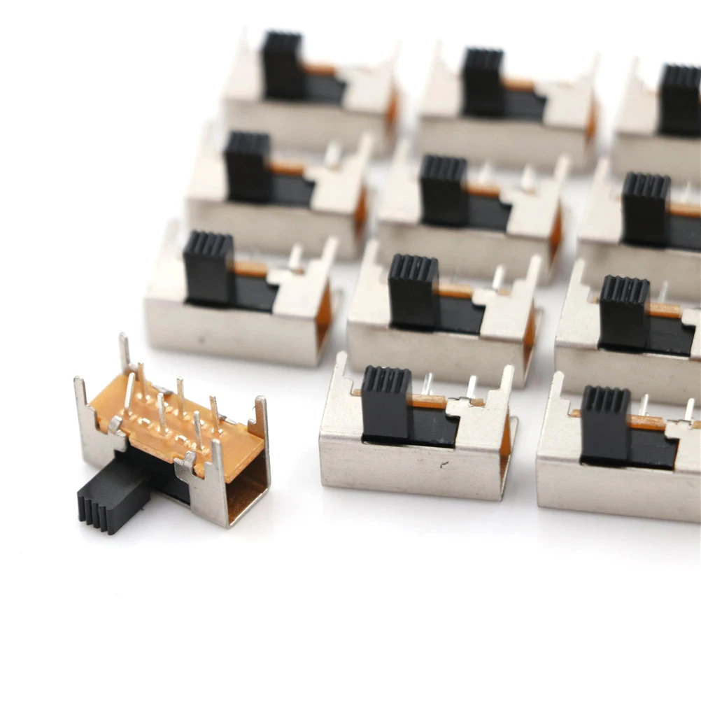 20 шт. высокое качество 6pin 1P2T 2 положения переключателя прерыватель ВКЛ-ВЫКЛ мини