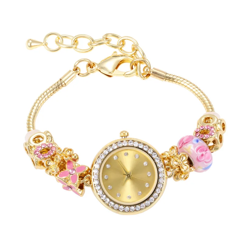 

2020 new girl watch casual diamond women's watches student fashion small gift bracelet watch rose gold watch mens watches
