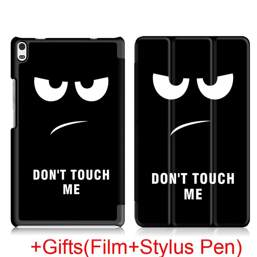 DYJ Slim Magnetic Folding Case Cover for Lenovo Tab4 tab 4 8 plus tb-8704X TB-8704F/N Tablet Protective Cover+Film+Stylus Pen - Цвет: DYJ