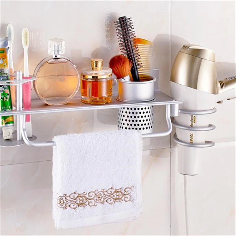 Алюминиевый настенный фен для волос держатель гребня с вырезами стойка набор