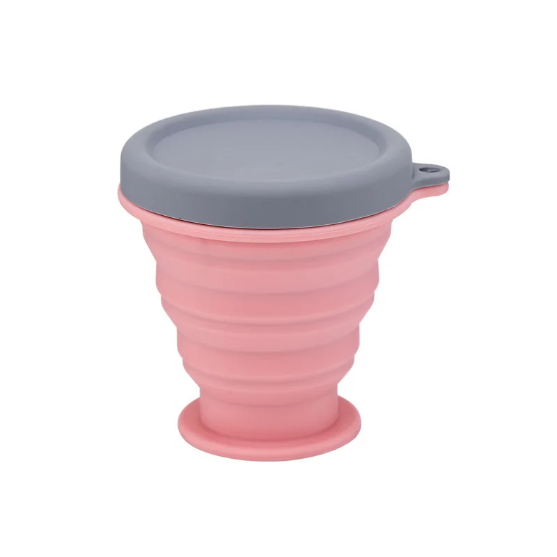 

200ML Silicone Folding Coffee Cup Portable Outdoor Travel Water Cup Collapsible Cup Gift Custom Folding Water Cup Silicone Cup