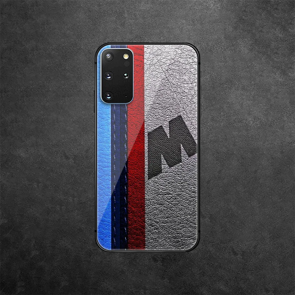 

Sportscar BMW-M Luxury Tempered Glass Phone Case Cover For Samsung Galaxy Note S 8 9 10 20 21 E Plus Ultra M 31 51 FE Soft Black