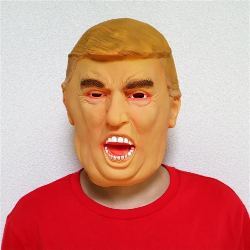 

Halloween Mask USA President Trump Mask Trump Biden Latex Realistic Headgear Halloween Ball Cosplay Party Costume Dress Up Props