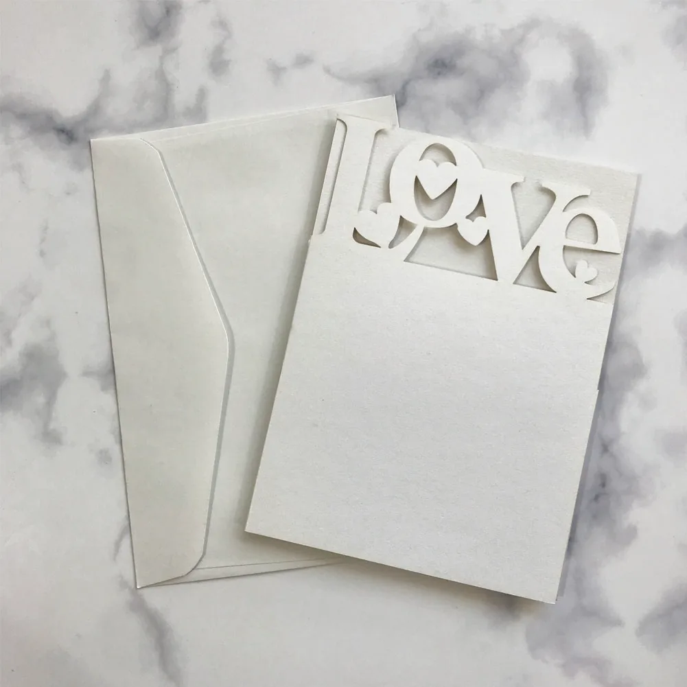 Ажурная свадебная пригласительная открытка с лазерной резкой 45 шт./лот | Дом и сад