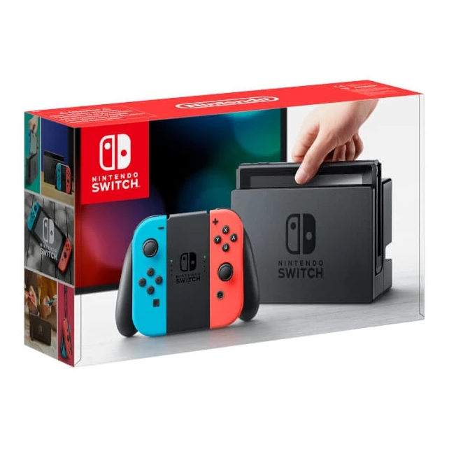 Портативная игровая консоль Nintendo Switch Joy‑Con черный синий красный 15 8 см (6 2 дюйма) 32