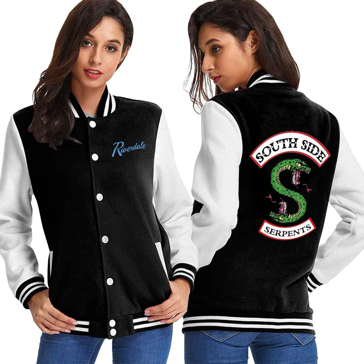 Новинка бейсбольные куртки из Джерси куртка с принтом Южного Сида ривердэйла