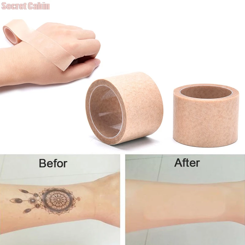 

2.5cmx4.5m Skin Color Tone Concealer Tattoo Stickers Cover Up Tattoo Burn Scar Birthmark Invisible Patch Waterproof Tape