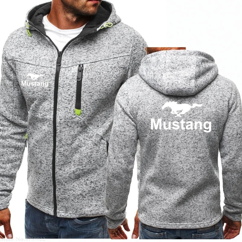 

Autumn winter spring men's Hoodie zipper Mustang Sweatshirt new men's women's coat hot selling Hoodie