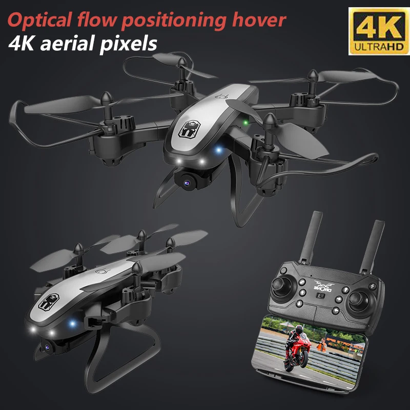 Смарт Дрон с 4K камерой Квадрокоптер Дроны HD Wi Fi FPV RC вертолет игрушки