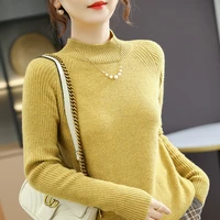 meetmetro new women sweater 100 wool pullover woman knitted sweaters solid winter slim fashion sweater long sleeve knit tops