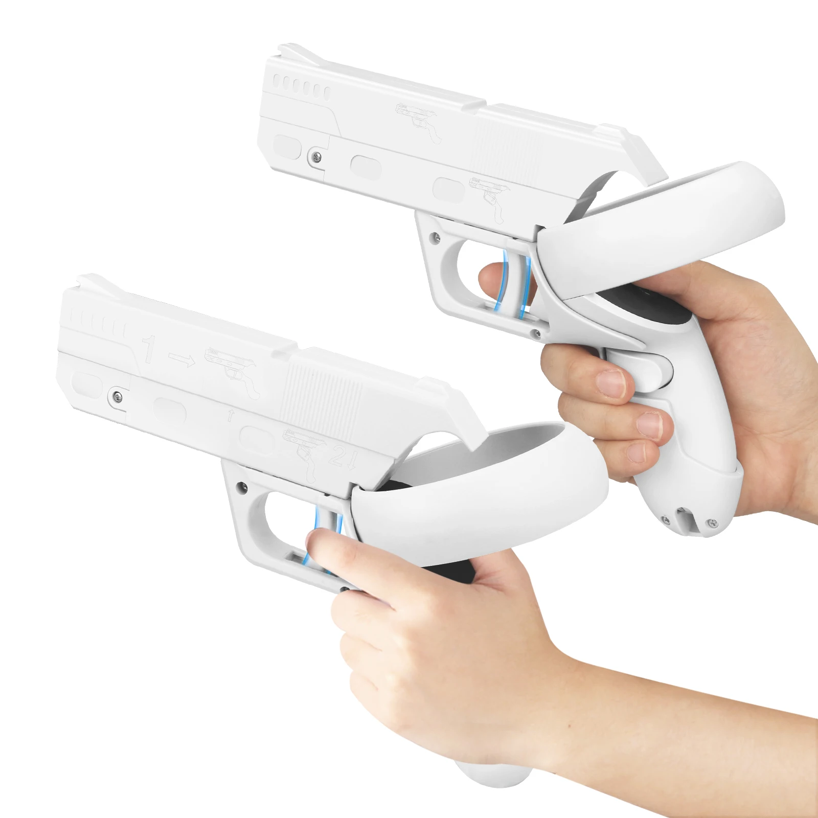 Пистолет пружина в наличии оболочка для Oculus Quest 2 VR контроллеры съемка пистолет