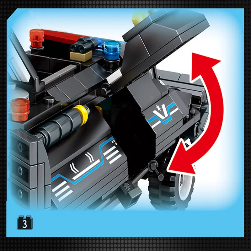 

Building Blocks for City Classic SWAT Armored Vehicle Military Series Creative Bricks Model Kit Kid's Game Toys