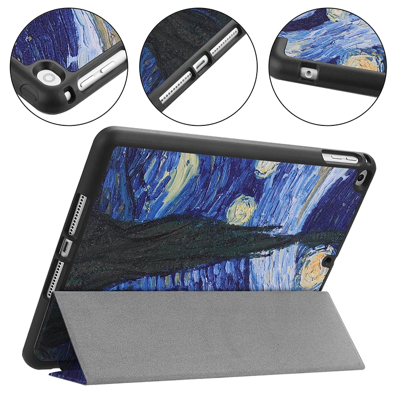 Умный чехол-подставка ase для iPad 2018 2017 Air 2 1 Pro 9 7 с держателем карандашей функцией